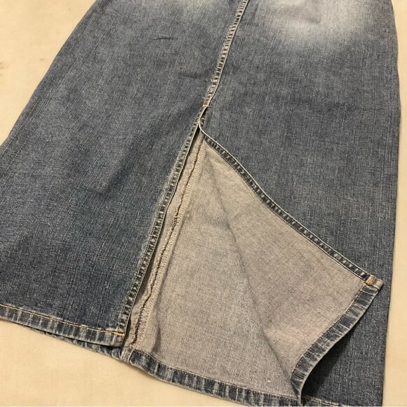 Vintage 90s R4R Jeans Maxi Denim Skirt - Picture 4 of 7